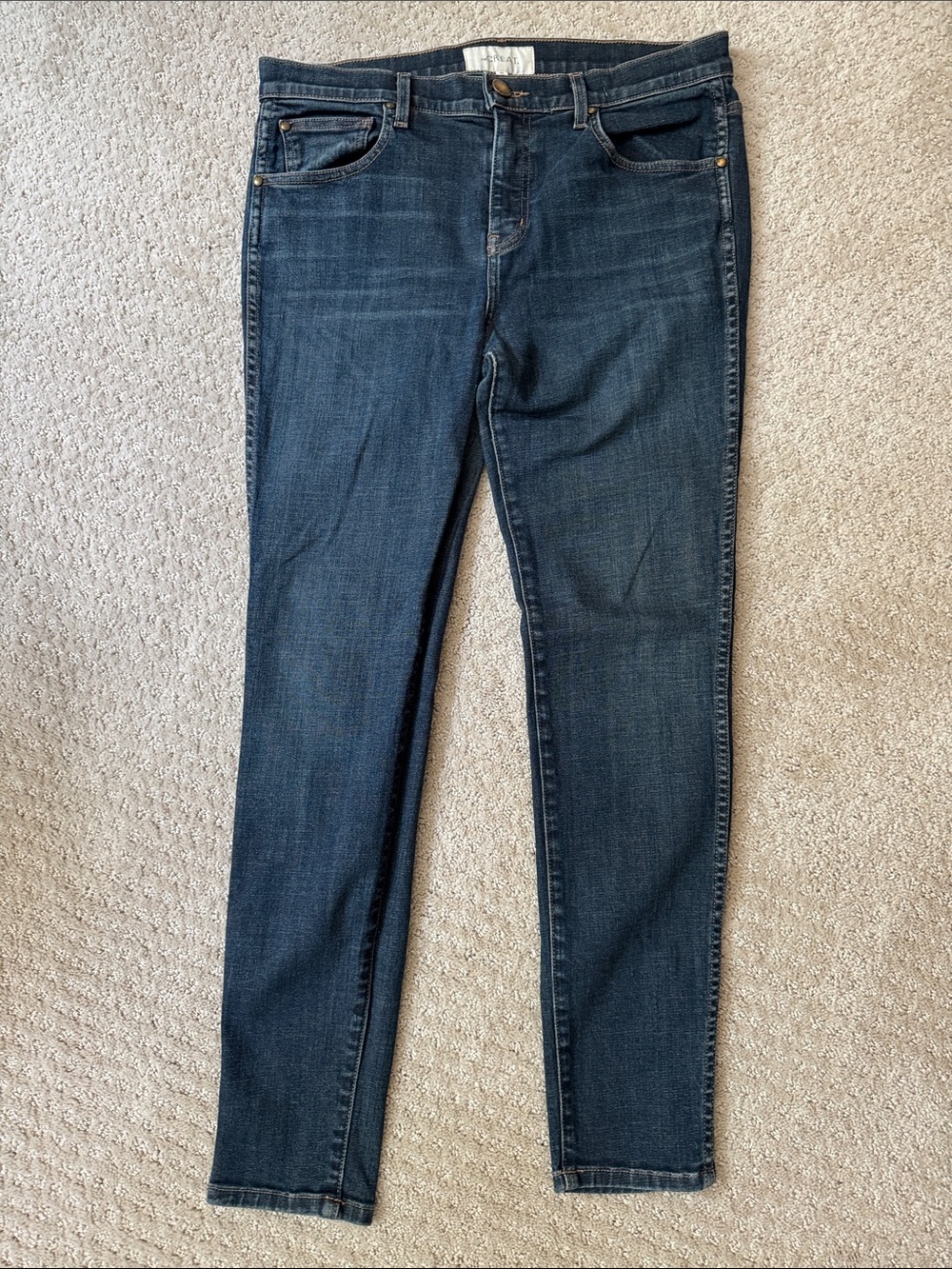 The GREAT Almost Skinny Jeans in Medium-Dark Blue Wash Size 28